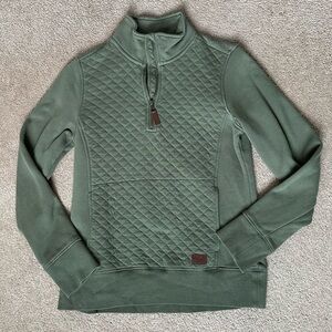 LL Bean Quilted Quarter Zip